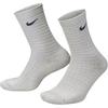 Nike FW23 Crew Socks Unisex 1 Pack Light Silver DR9994-034