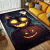 1pc Halloween Cat Themed Rug for Home Decor, Non-slip Office Carpet, Chair Mat, Outdoor Mat, Christmas and Halloween Gifts-0731062