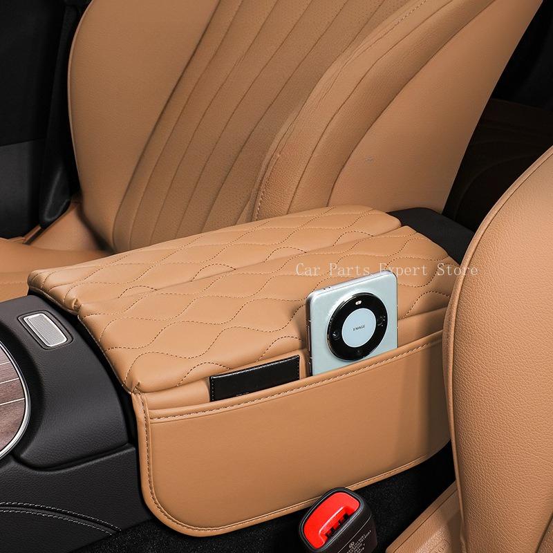 For Mercedes E Class E300L C Class C260L GLC Car Center Console Armrest Heightening Protector Pad Car Armrest Box Cover Interior
