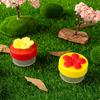 Mini Flower Hummingbird Feeder Outdoor Handheld Bird Feeders With Cleaning Brush For Garden Yard
