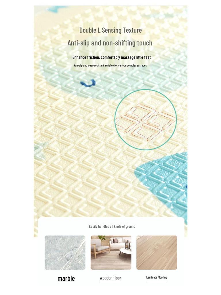 Eco-friendly Thick XPE Folding Crawling Mat for Infants and Toddlers