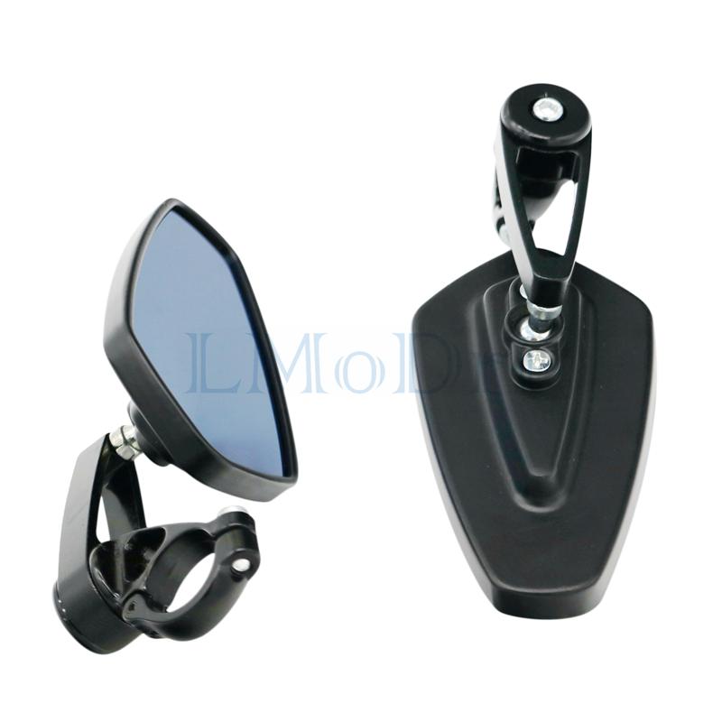 LMoDri Universal 7/8"" 22mm Handle Bar Motorcycle Bar End Mirror Motorcycle