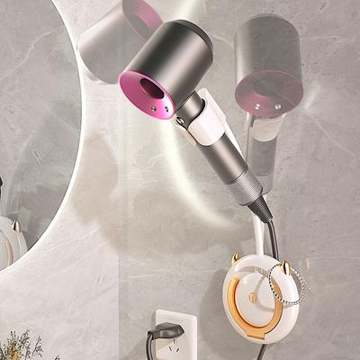 Lazy People Hair Dryer Holder Hand Free Hand Air Dryer Free Hand Hair Dryer Shelf Wall Hanging Hole Free