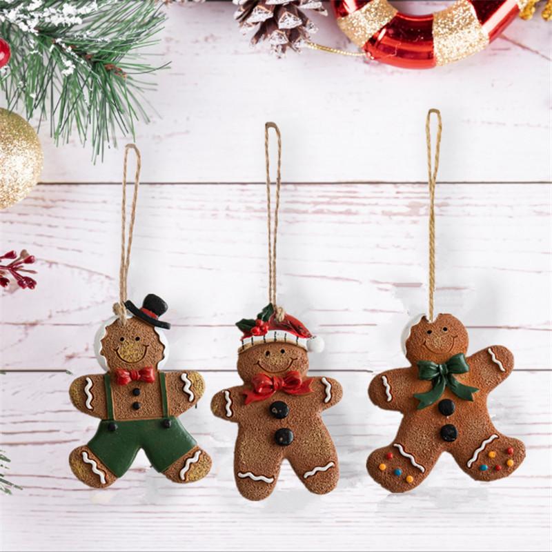 Christmas Resin Gingerbread Man Pendant