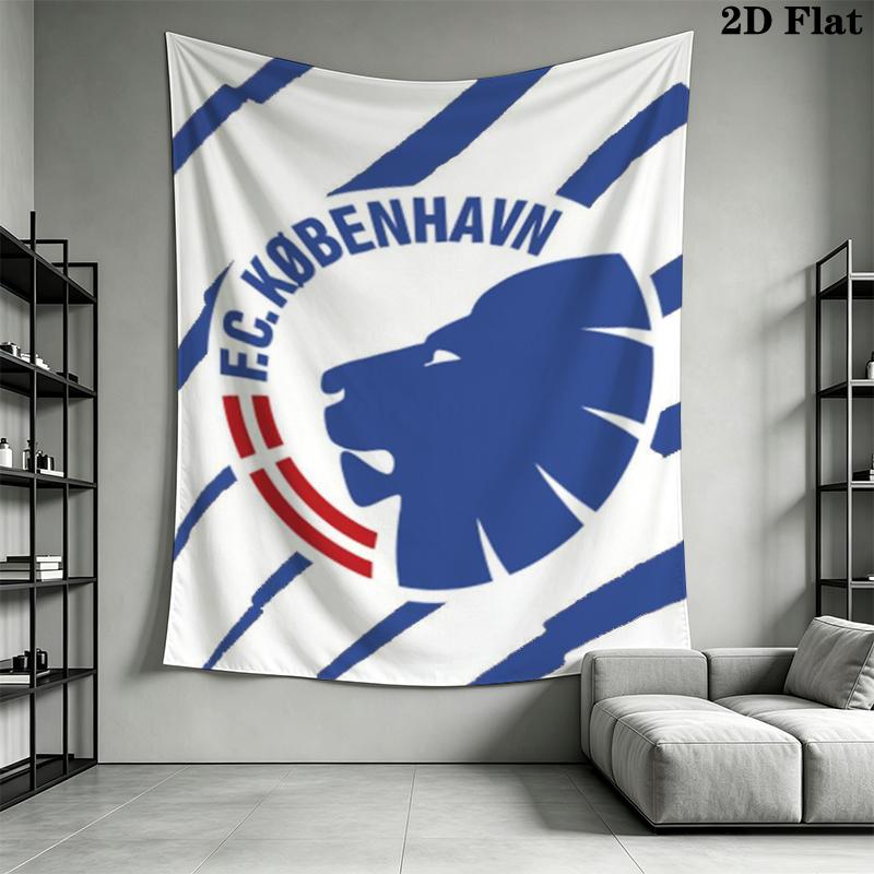 F.C. Copenhagen Wall Tapestry Aesthetic Wall Hanging Printed Fabric Blanket Decorative Tapestries for Bedroom Living Room Home Decor