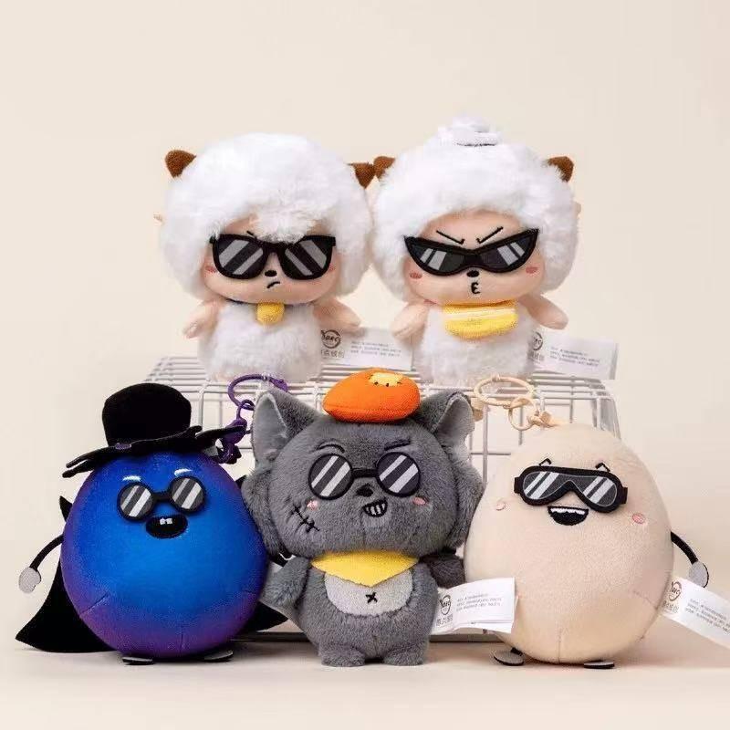 Goat And Pleasant Big Big Wolf Keychain Cute Bookbag Kids Decorative Doll Plush