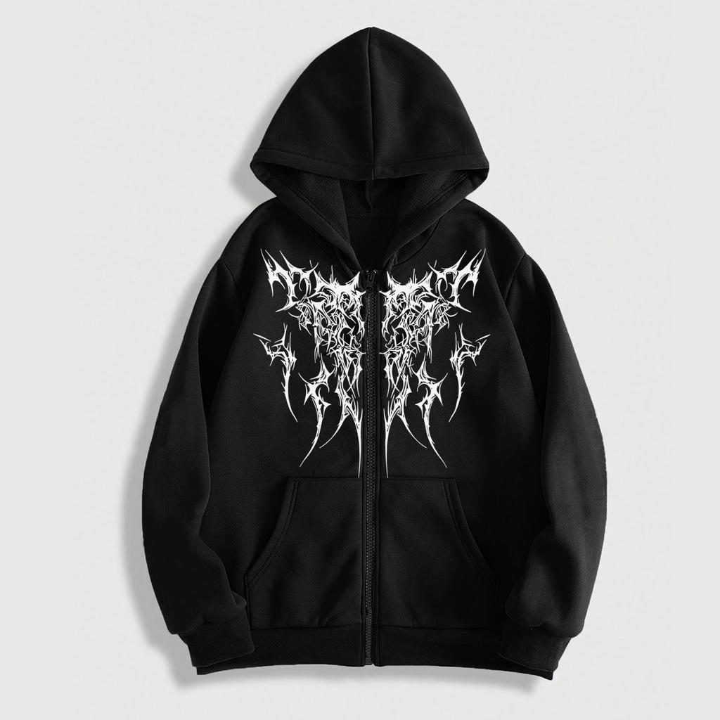 Mens Zip Up Hoodie - Sweatshirts for Men Y2K Vintage Long Sleeve Sweatshirt Streetwear Pullover with Pocket