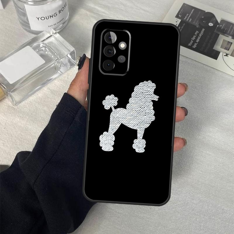 Poodle Dog Cartoon Case For Samsung Galaxy A06 A16 A26 A36 A56 A53 A32 A52 A33 A13 A55 A35 A15 A14 A34 A54 A17