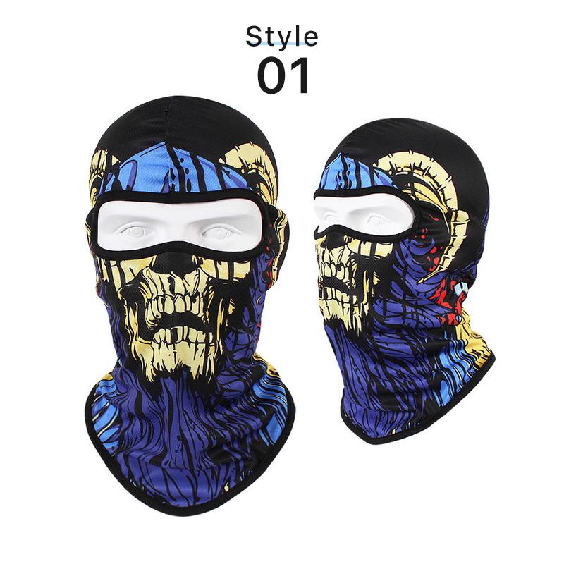 Skull Balaclava Full Face Cover Bandana for Outdoor Cycling Face Mask Gaiter Λαιμός Αξεσουάρ μοτοσυκλέτας