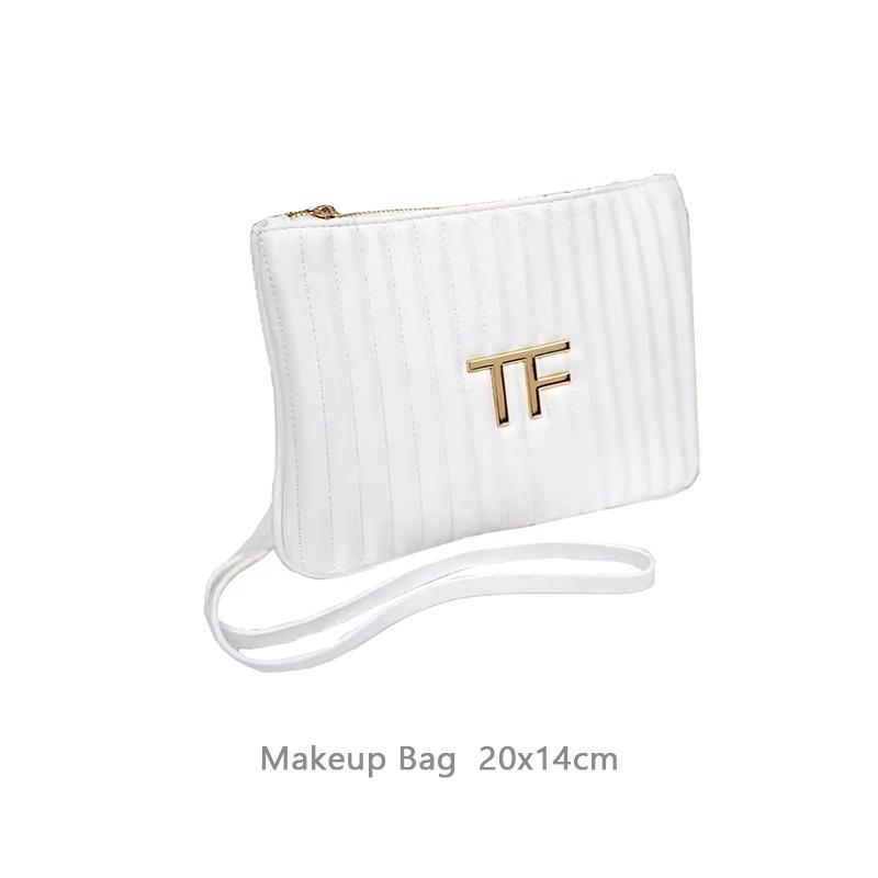 Handgefertigte DIY-Kosmetiktasche im Tom Ford-Stil aus recycelten Materialien