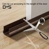 PVC Door Sweep Adhesive Cuttable Under-Door Weather Stripping Exterior Interior Door Seal Noise Dust Stopper Door Bottom Gap Filler Sealing Strip