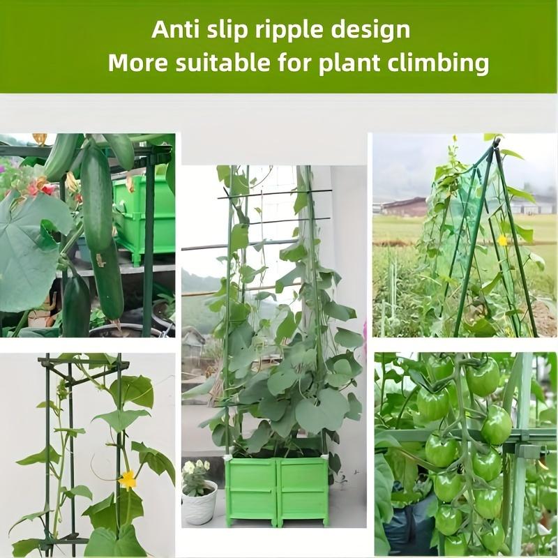 20/10pcs Green Plastic Garden Stakes - Durable Plant Support - Essential Lawn Tool for Healthy Growth, Plant Support Stakes|Stylish Garden Accessory