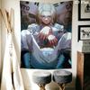 Tokyo Revengers Wall Tapestry Aesthetic Wall Hanging Printed Fabric Blanket Decorative Tapestries for Bedroom Living Room Home Decor