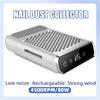 Powerful Nail Dust Vacuum Collector Professional Nail Dust Extractor With Reusable Filter Manicure Equipment Adjustable Speed
