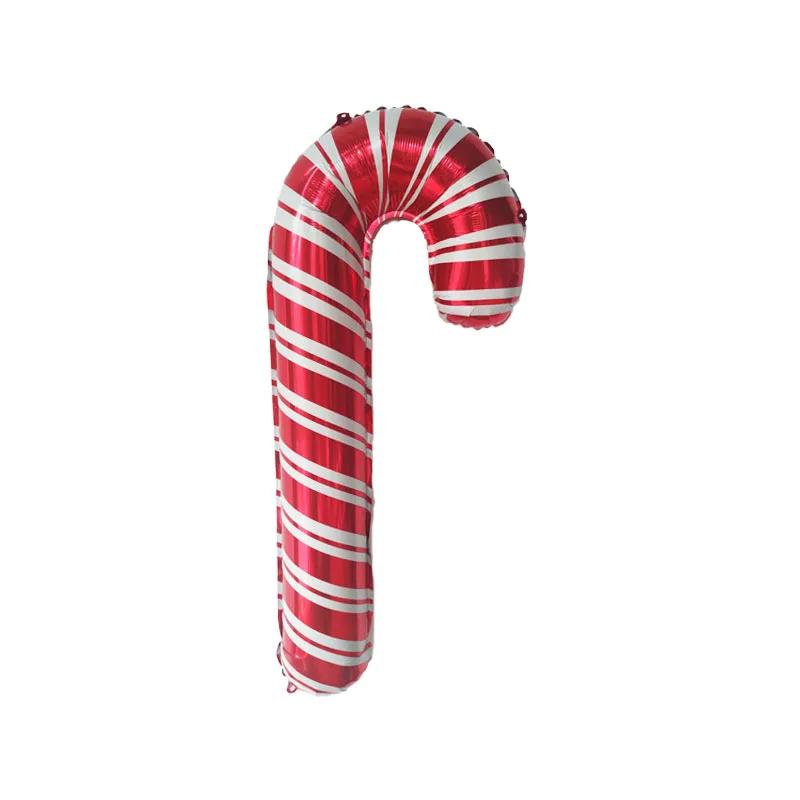 

Red Christmas Candy Cane Foil Decor Balloons Xmas Santa Canes Stick Candy Balloon For New Year Festival Holiday Party Decor 85x40cm