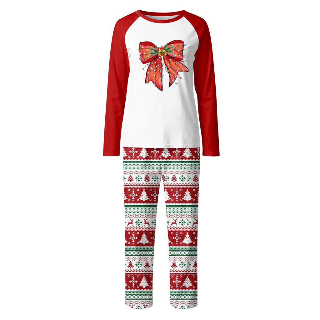 Christmas Day  Prints Family Matching Long Sleeve Tops+Pants Set Family Matching Sets