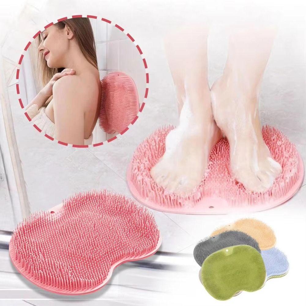 Anti-Slip Exfoliating Foot Brush Reusable Back Scrubber Soft Foot Massage Pad Bath