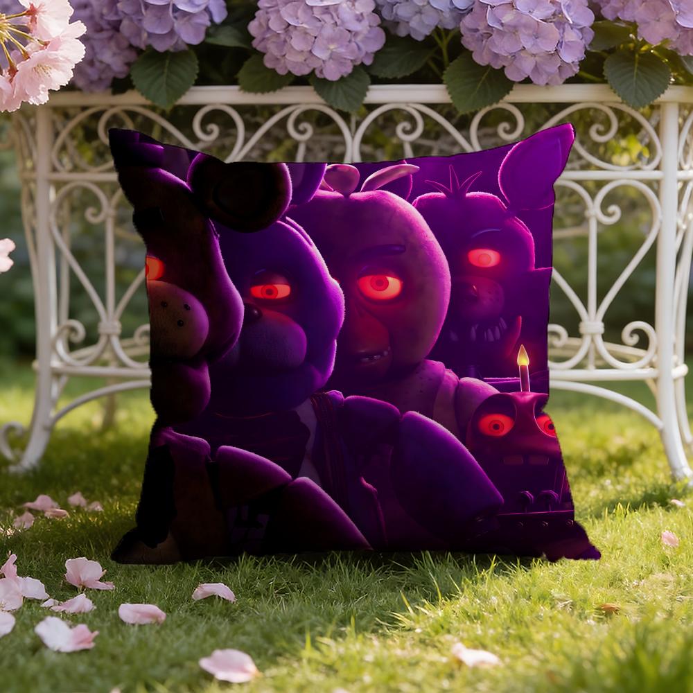 Anime F-Five N-Nights At Freddy's Cushion Cover Home & Car Dual-Scene Pillow Cover: Reversible for Premium Comfort