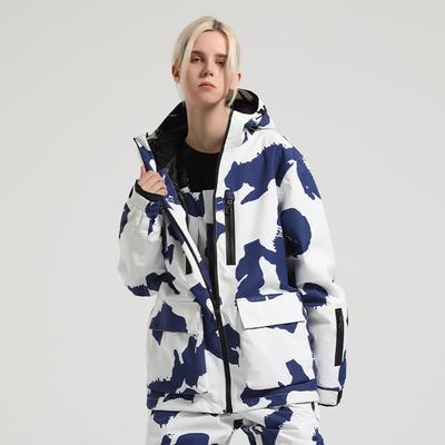 New Women's Ski Jacket Veneer Loose Waterproof Windproof Breathable Thickened Double Plate Snow Jacket Men's Outdoor Couple Coat