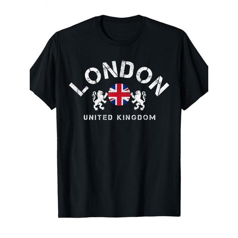 Souvenir T-Shirt Featuring The Union Jack from London,, Men Graphic T Shirt, Men Shirt, Graphic Tee Men, T Shirt For Men, Funny Tshirt, Men Clothe