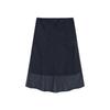 2025 Summer Retro Diagonal Stripe Low Waist Midi Skirt