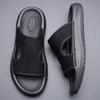 Mesh slippers men's summer new men's platform casual beach sandals trend one-word drag
