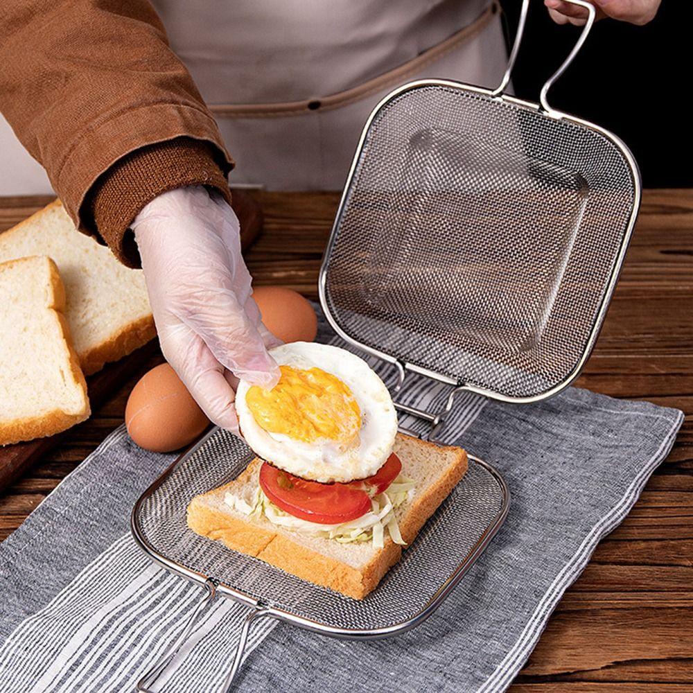 Rete Tostapane Multiuso Clip per Colazione Macchina per Sandwich Padella per Sandwich Pressa per Panini