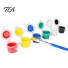 Non-Toxic Paint 1 Set 12 Colors Mini Acrylic Paints with Brushes And Palette, 2ml Per Cup, Kids & Adults Craft Paint, Strips for DIY Crafts,