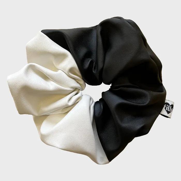 Camille Scrunchie - Black & White