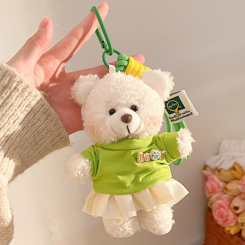 Adorable Little Bear Plush Keychain: Cute Bag Pendant & Gift for Best Friend