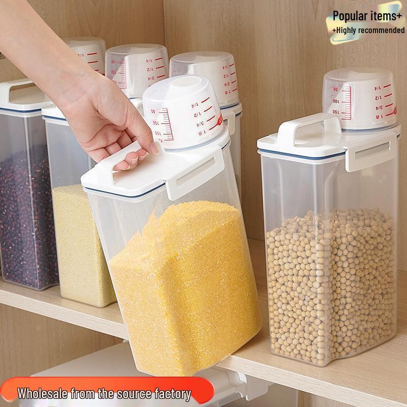 Rice Storage Jar: Moisture-Proof, Sealed, Food-Grade Plastic Container