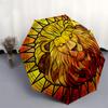 1pc Lion Stained Glass ArtworkUmbrella with Plastic Handle,Suitable for All Seasons Home Travel Outdoor UmbrellaB1572