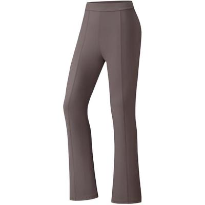 Casual Solid Color Simple Slim Fit Mid Waist Comfortable Versatile Breathable Flared Knit Sports Pants Women Bottoms 962537304-4