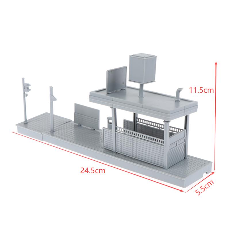 1:64 Scale Metro Station Diorama Model Architecture Scene Kits Diy Unassembly For Diorama Sand Table Layout Decor