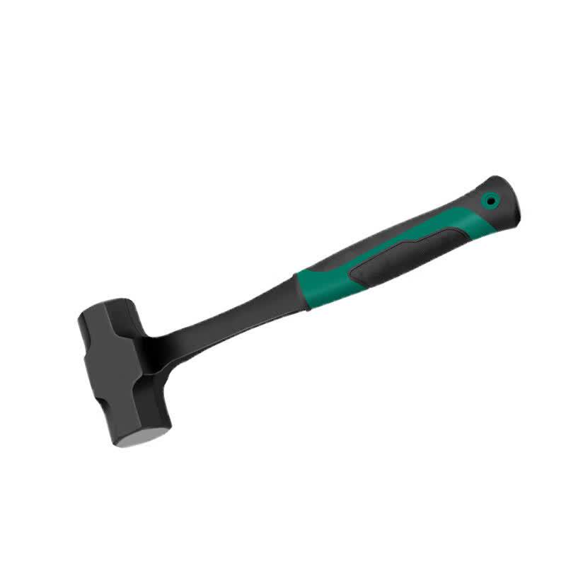 3 lb Green Fiberglass Handle Octagonal Hammer