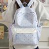 Student Schoolbag Large Capacity Multi-Function Backpack Dot Bow Print Women's Lightweight Backpack