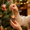 Creative Christmas Holiday Presents Highland Cow Advent Calendar, 24 Cute 3D Mini Figures, Decorative Hanging Tree Decorations Farmhouse Decor,