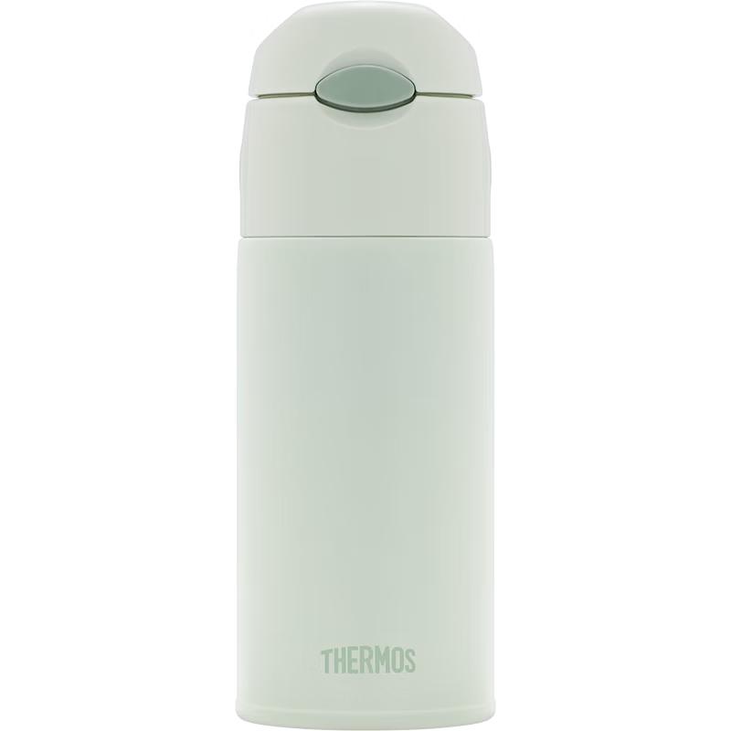 THERMOS 400ml Stainless Steel Dual-Use Insulated Straw Bottle