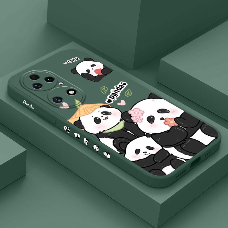 Panda Haus Handyhülle Für Huawei P50 P40 P30 P20 Nova 10 10SE 9 9SE Mate 50 50E 40 30 20 Pro Lite P Smart 2021 Y7A Hülle
