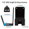 EV Charger Wall Mount Bracket Car Charging Cable Holder For Charging Stations For Electric With J-hook And Wall Mount Organiser