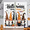 2pcs- Halloween party Dwarf printed curtains, pole bag home decoration, room decoration