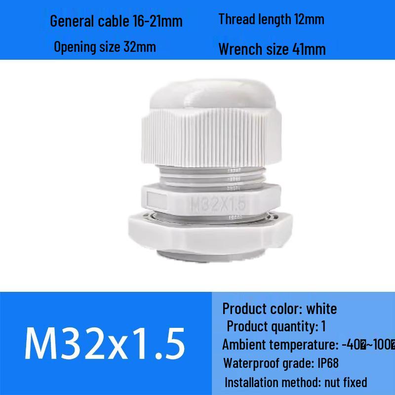 M Series Waterproof Nylon Cable Gland Connector