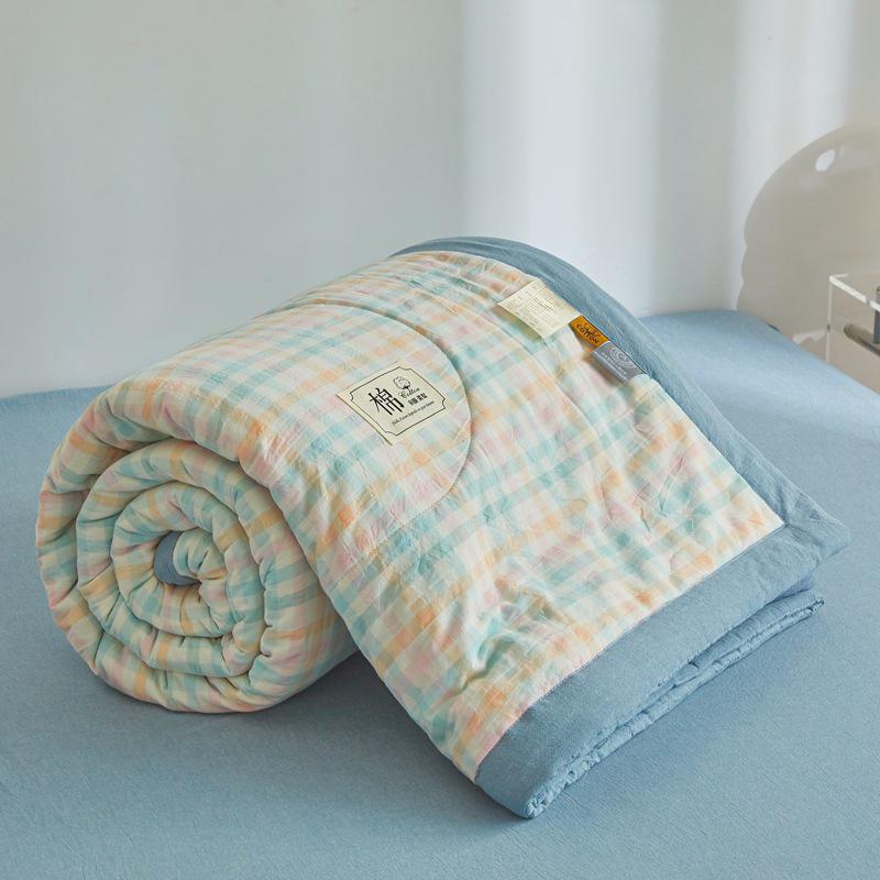 MUJI-Style Xinjiang Cotton Summer Cooling Quilt - Machine Washable & Lightweight