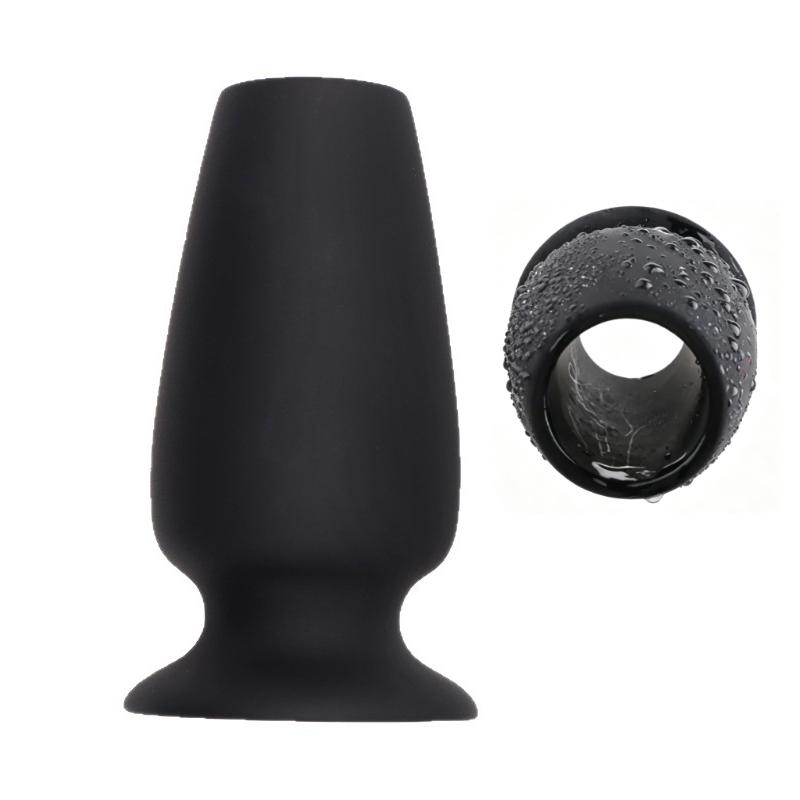 Hollow Anal Plug Silicone Hollow Butt Prostate Massage Plugs Vaginal Dilator Anus Speculum Large Butt Plug Masturbation Massager