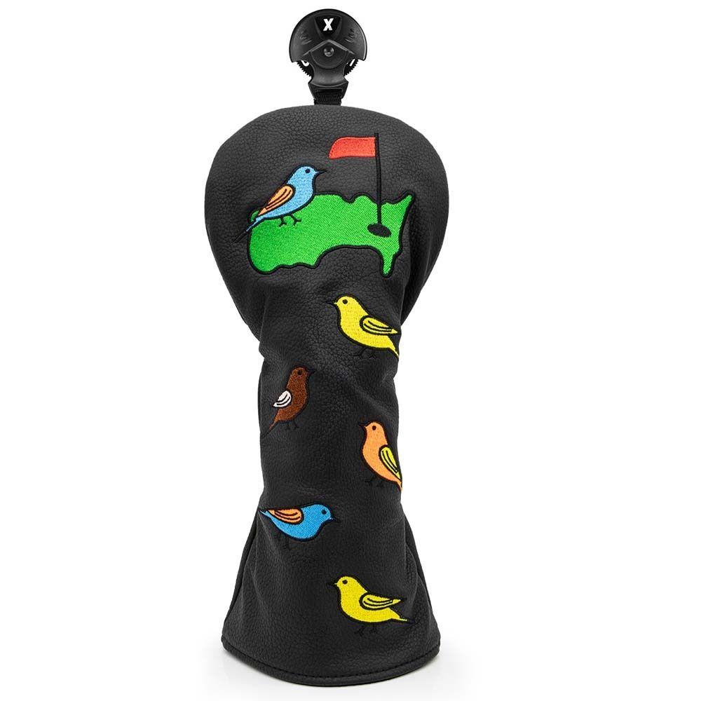 

For Hybrid PU Leather Bird Golf Headcover Golf Putter Cover Golf Putter Headcover Head Covers M чёрный