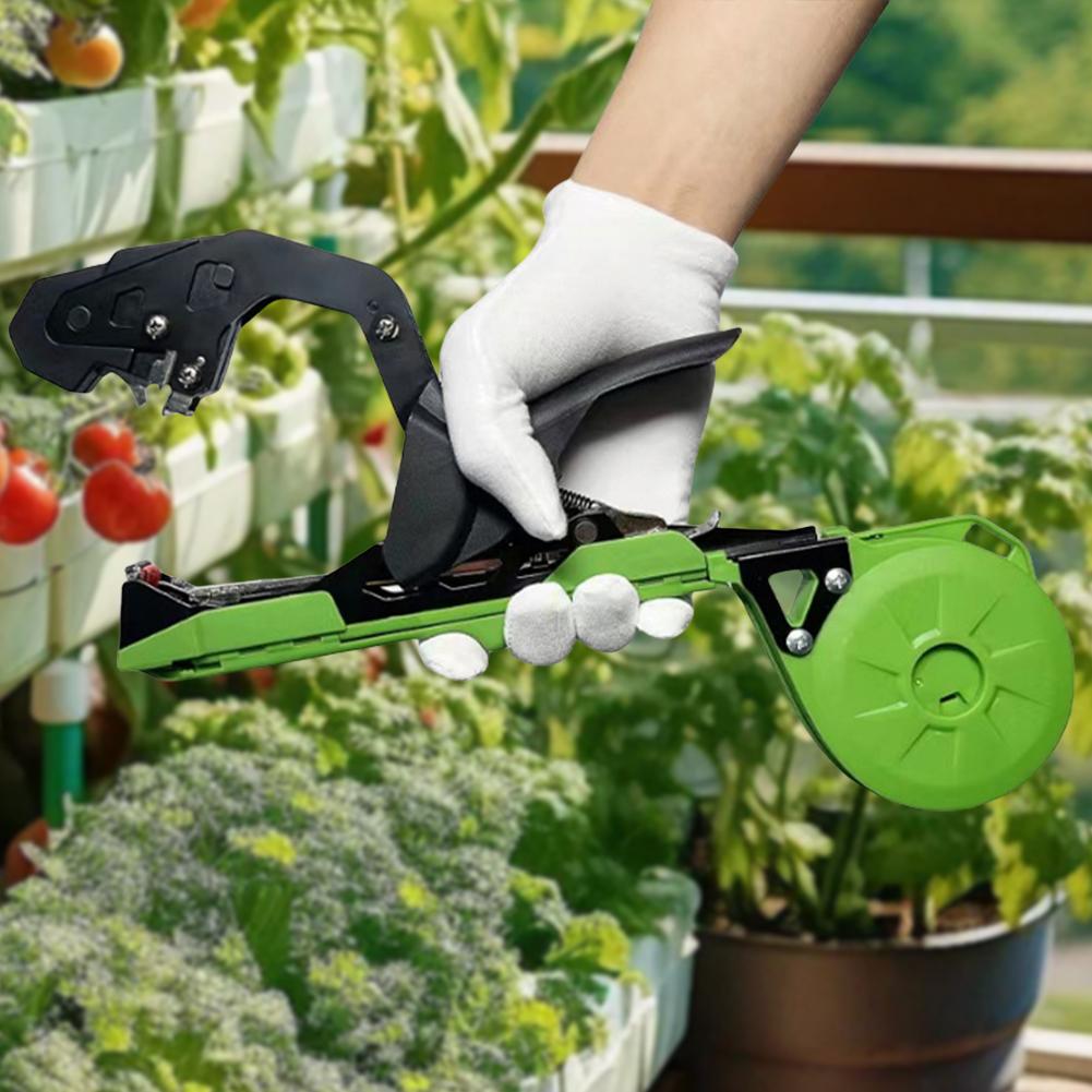 Mașină de legat plante cu 10000 capse 20 role bandă Legător de plante portabil Pistol cu bandă pentru plante multifuncțional pentru viță de vie roșii