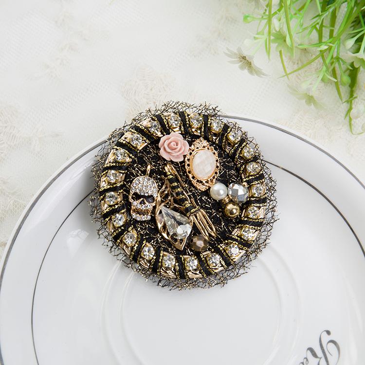 

Винтажные женские значки-броши с кристаллами и жемчугом, элегантные броши в виде цветка со стразами, классические броши-булавки, изысканный подарок-значок для свадебной вечеринки