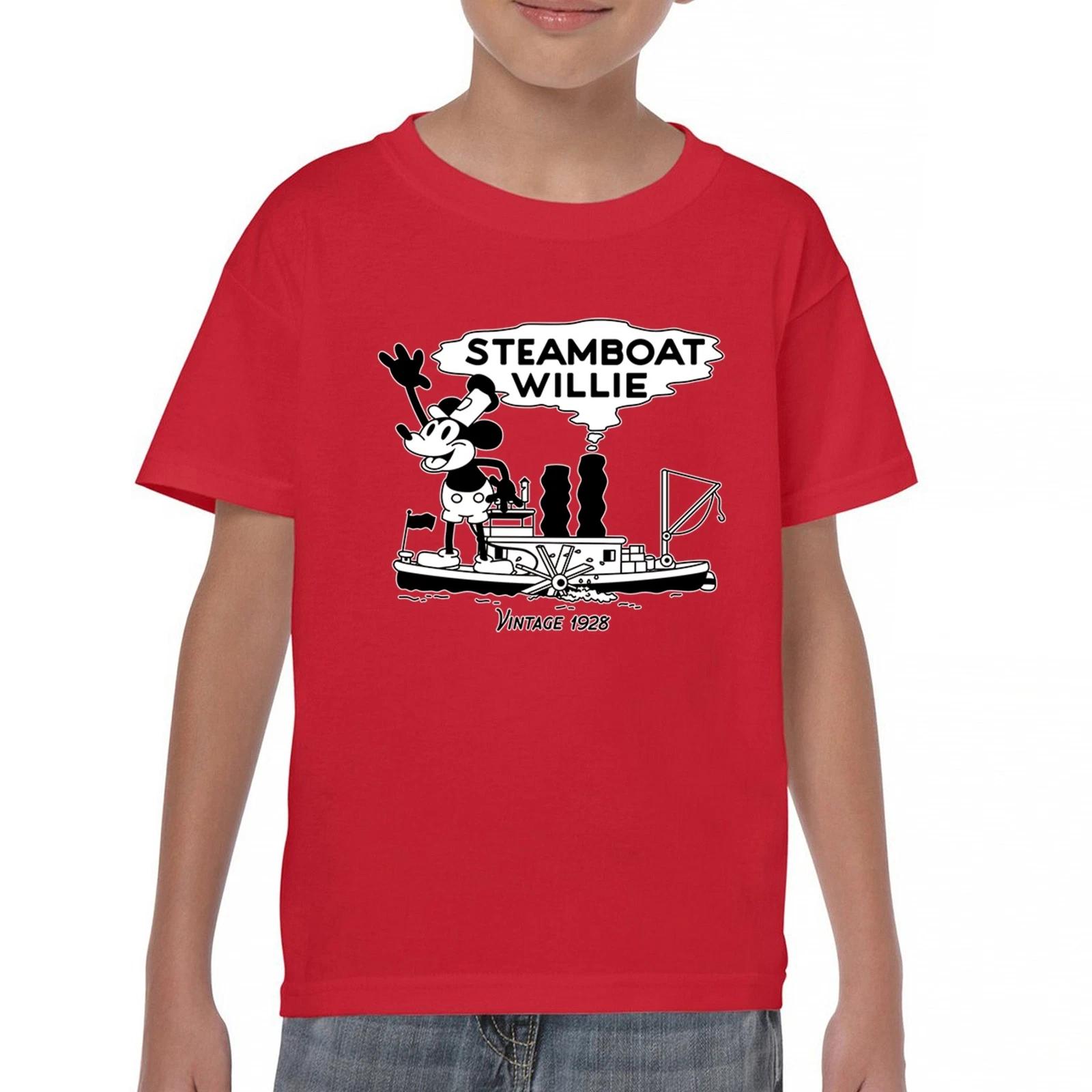 Steamboat Willie Vintage 1928 Youth kids boys T-Shirt Classic Timeless Tradition Kids 120
