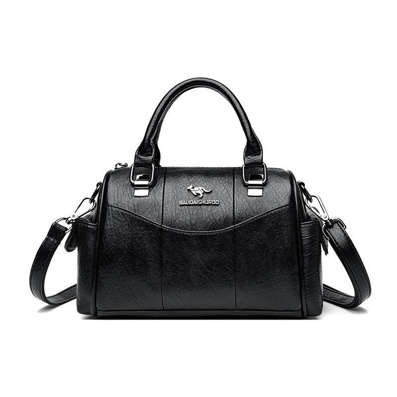 Women's bag new urban retro simple and fashionable large-capacity portable messenger shoulder bag
