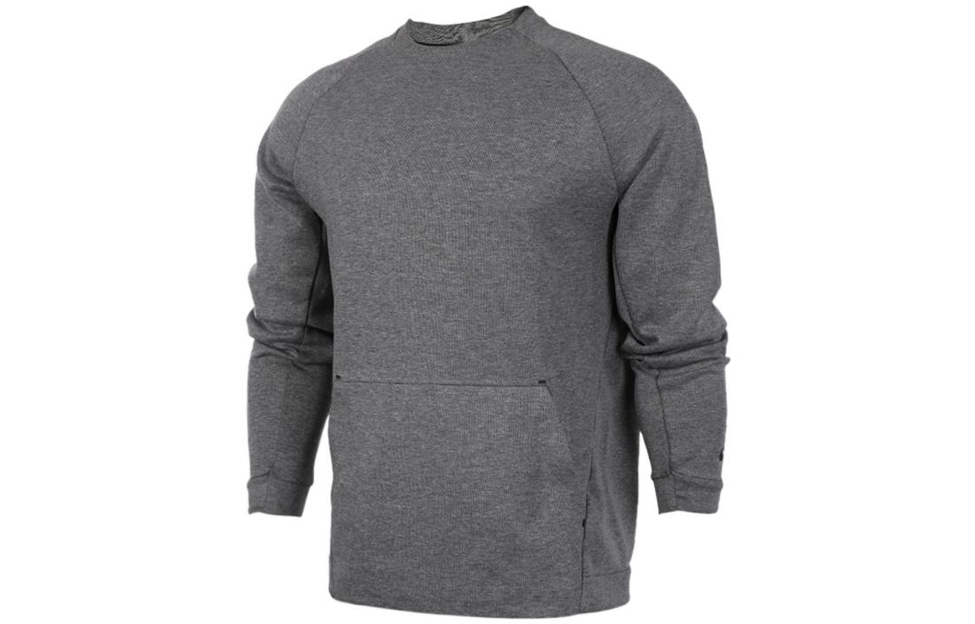 Nike Sweatshirts Men s Gray Crew Neck Moderate Regular 805141-091 XL